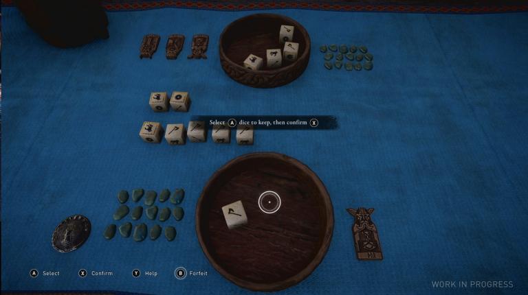 The dice game is very cool