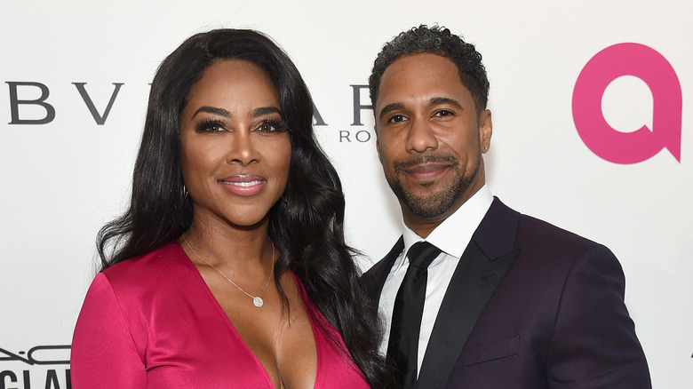 Kenya Moore, Marc Daly souriant