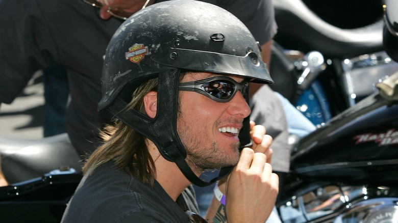 Keith Urban en moto