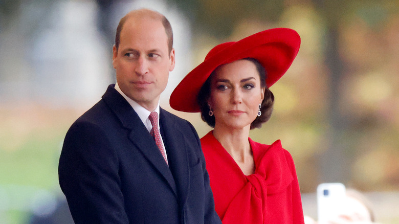 Chapeau rouge du prince William et Kate Middleton