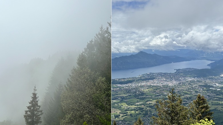 Vue depuis le sommet d'une montagne française 