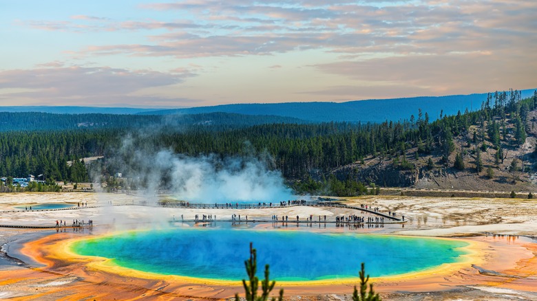 une source dans le parc national de Yellowstone