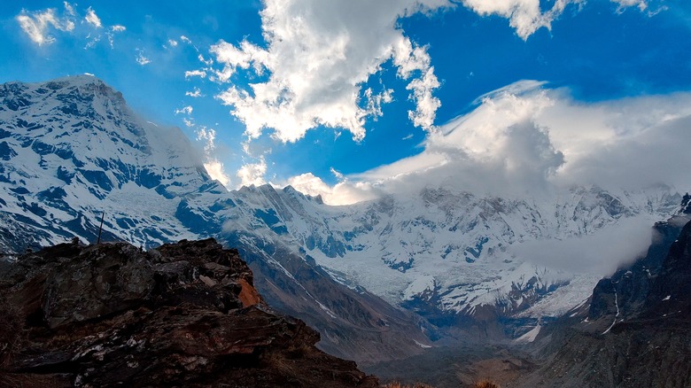 Vue de l'Annapurna Sud et de l'Annapurna I