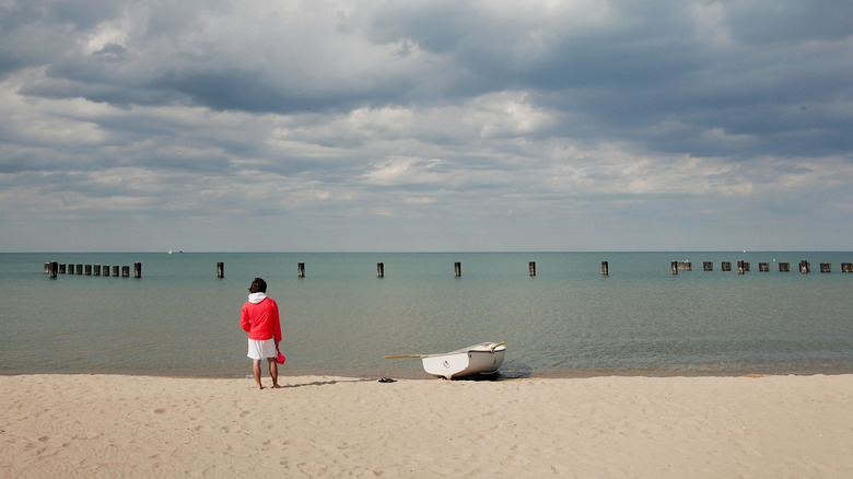 Paire de sauveteurs de plage