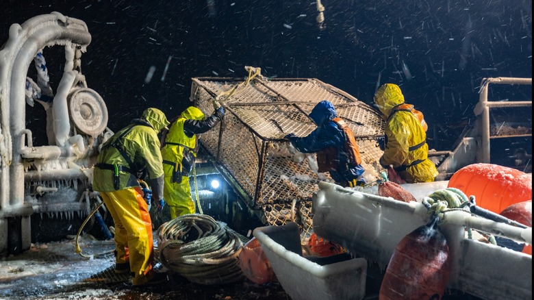 L'équipe de Deadliest Catch au travail