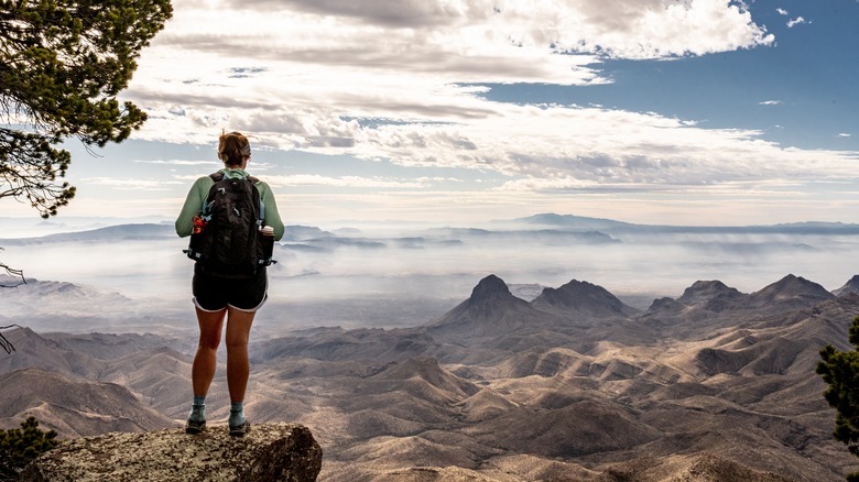 randonneur dans le parc national de Big Bend