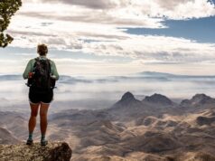 randonneur dans le parc national de Big Bend