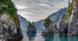 Formations rocheuses dans le parc national de Kenai Fjords