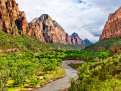 Parc national de Zion, rivière Virgin