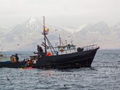 Bateau de pêche en mer