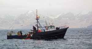 Bateau de pêche en mer